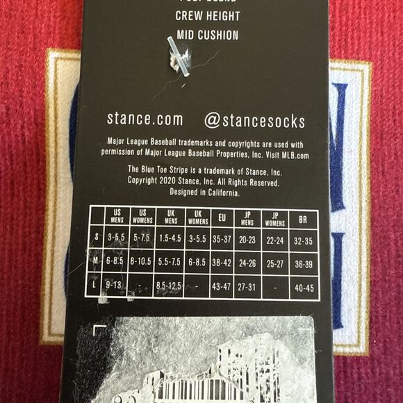 Stance MLB City Connect Washington Nationals Socks Baseball Large 9-13 Brand New - Picture 9 of 9